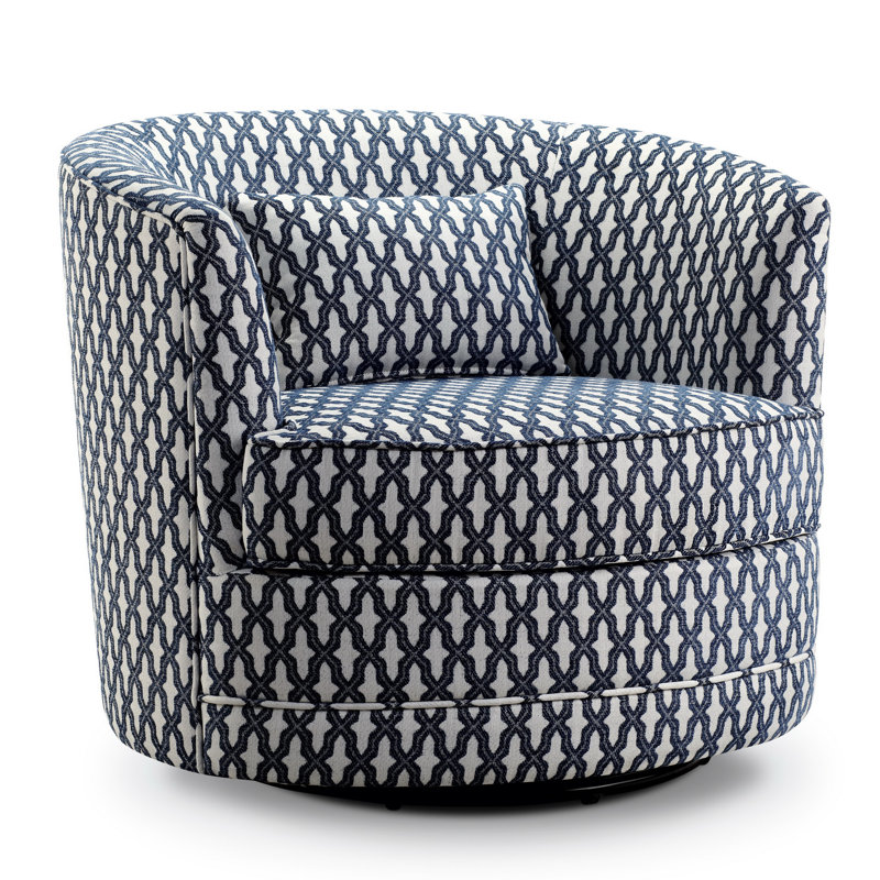 Three Posts Earle 33.5" Wide Swivel Barrel Chair & Reviews Wayfair.ca